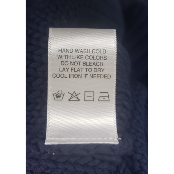 Michael Stars Estelle Shell Vest Nocturnal Navy Blue Tape Yarn Sweater L Casual - Picture 6 of 9